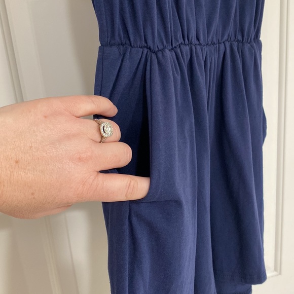 New, never worn navy blue romper - Picture 2 of 4